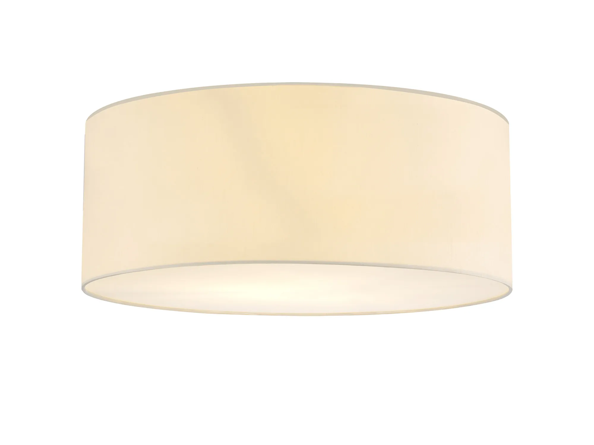 DK0639  Baymont 60cm Flush 5 Light Ivory Pearl, Frosted Diffuser